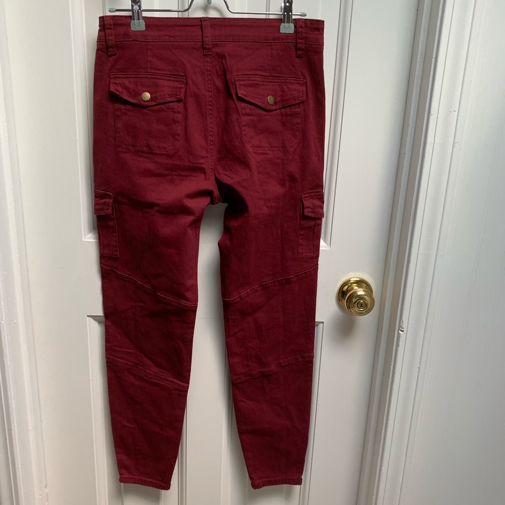 ModCloth The Portland Pant In Burgundy W/ Pockets - Picture 6 of 8
